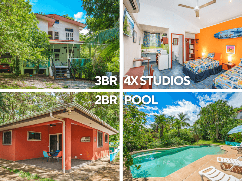 Tamarindo Hidden Oasis -2 Homes & 4 Studios